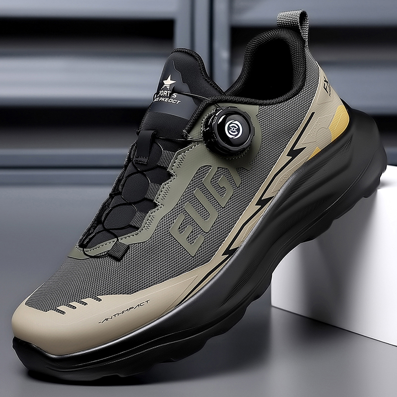 Breathable Mesh Athletic Shoes - クラシックなデザインのメンズランニングシューズ。紐で締め上げるタイプのスポーツカジュアルスニーカー。通気性に優れ、快適な履き心地で、女性にもおすすめ。アウトドアでのウォーキングにも最適。