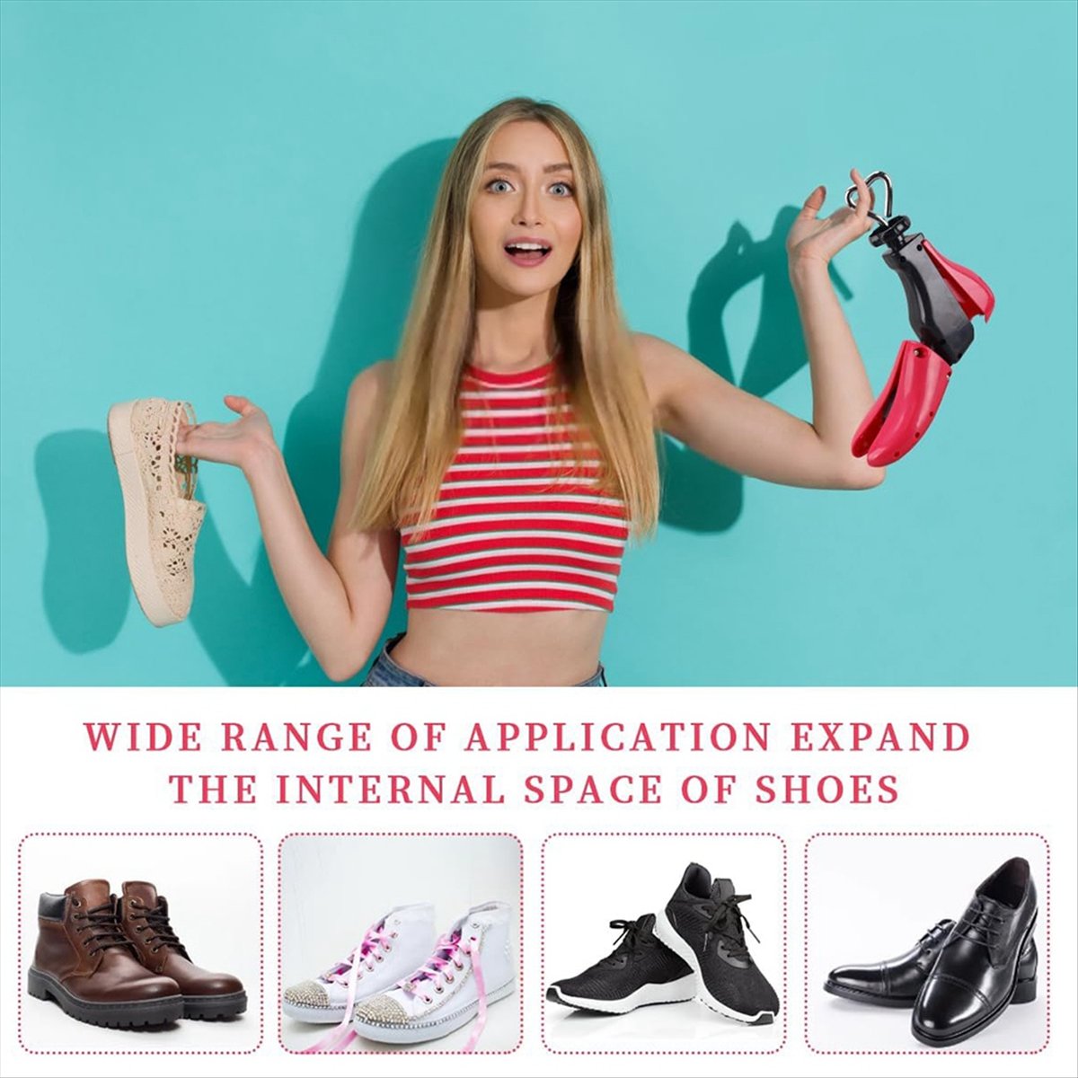 靴ストレッチャー 女性用、ブーツストレッチャー 幅広足用、4 - Boots のレビューと価格