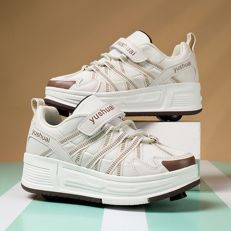 女の子と男の子向けの、4輪で自動的に格納される、目立たないデ - Sneakers のレビューと価格