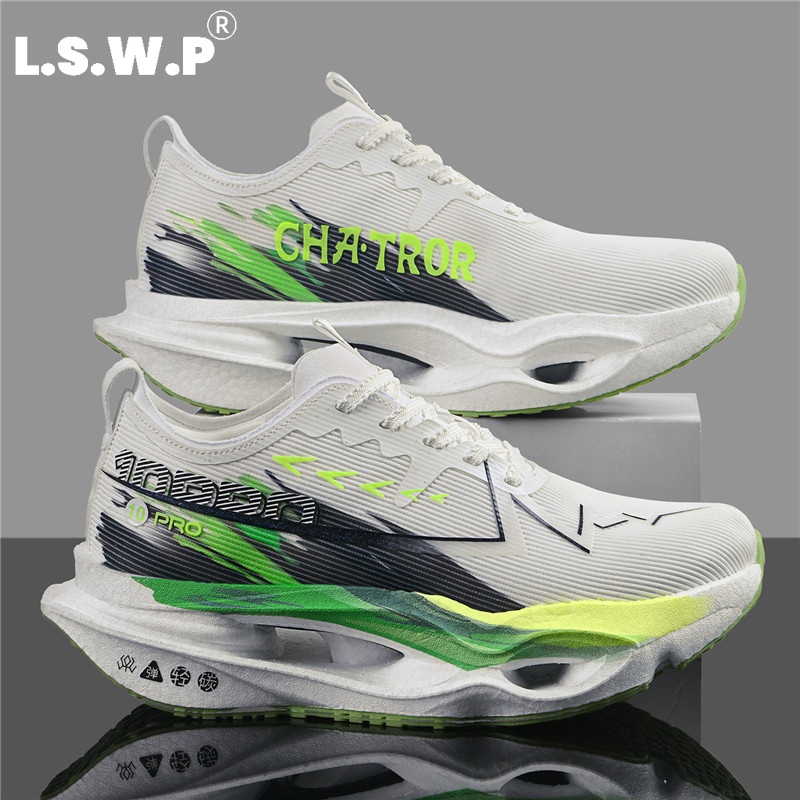 メンズカジュアルスポーツシューズ、通気性の高いレーシングラン - Breathable Mesh Athletic Shoes のレビューと価格