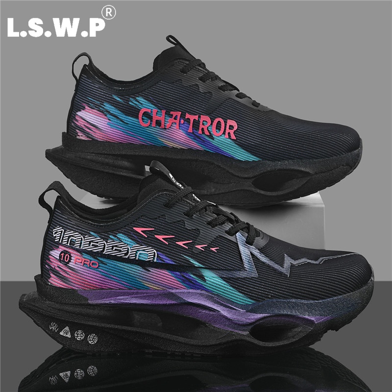 メンズカジュアルスポーツシューズ、通気性の高いレーシングラン - Breathable Mesh Athletic Shoes のレビューと価格
