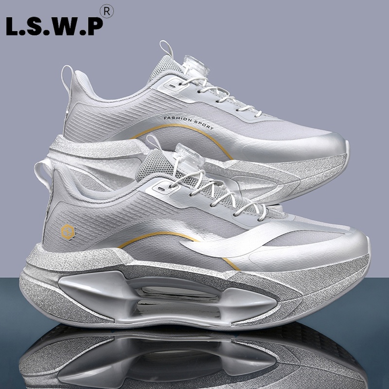 メンズカジュアルスポーツシューズ、若者向けツイストロック式、 - Breathable Mesh Athletic Shoes のレビューと価格