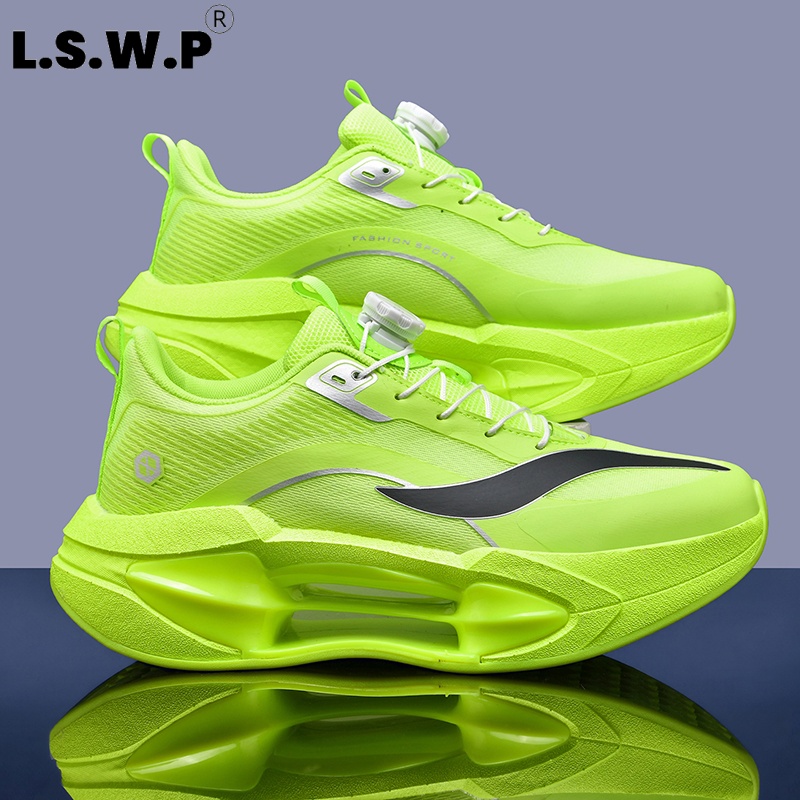 メンズカジュアルスポーツシューズ、若者向けツイストロック式、 - Breathable Mesh Athletic Shoes のレビューと価格