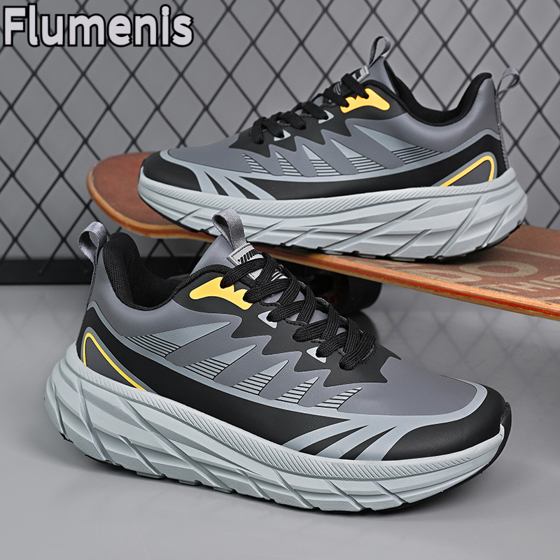 メンズ快適スポーツ滑り止めランニングシューズ、通勤カジュアル - Lightweight Road Running Shoes のレビューと価格