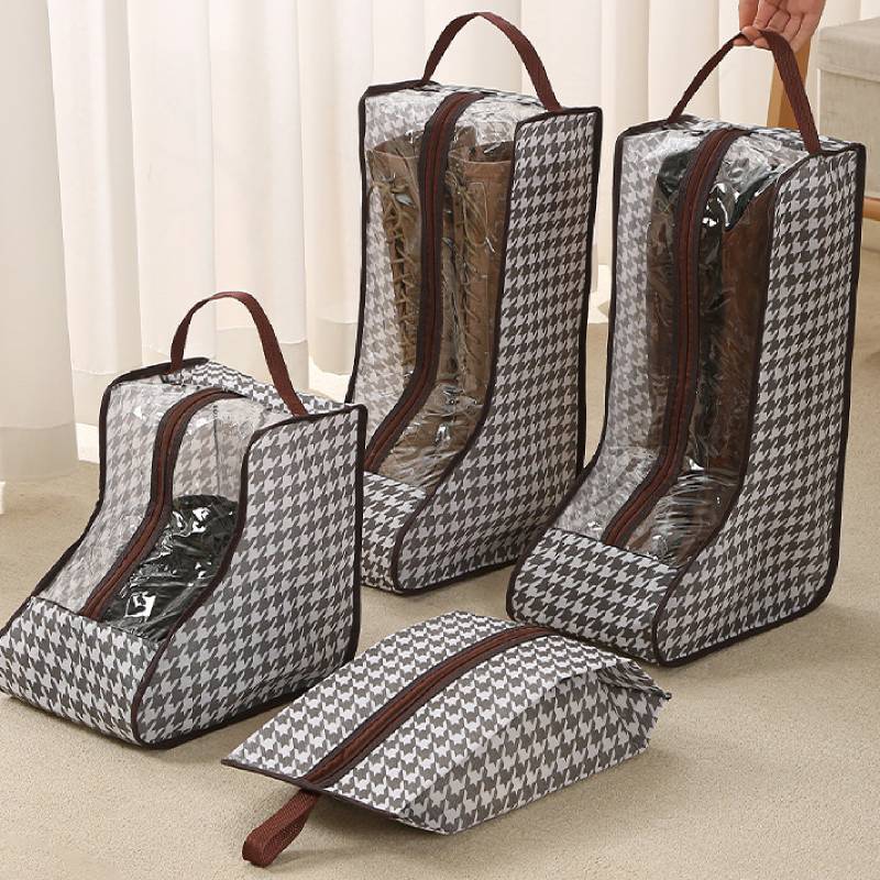 背の高いブーツ収納バッグ 透明なPVC窓付き 通気性のある防 - Boots のレビューと価格